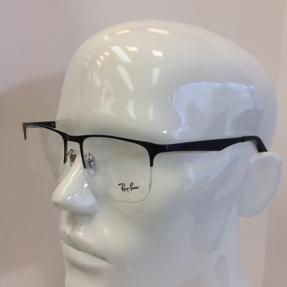 Ray-Ban | Accessories | Rayban Rb 6362 286 Black Semi Rimless Eyeglasses |  Poshmark
